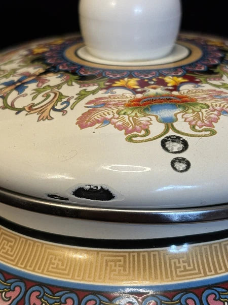 Vintage Floral Enamel Tea Kettle -   2.5L Stovetop