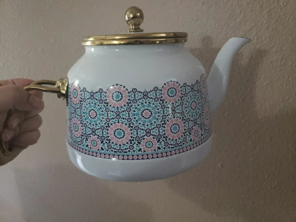 Enamel Teapot / Turkish Tea Pot, Turkish Samovar Tea Maker, Tea Kettle