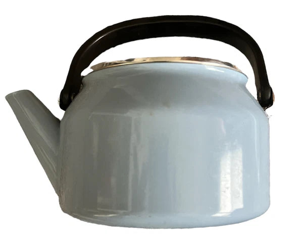 Siam Fuji Ware Light Blue Enamel Teapot Vintage Pre Owned