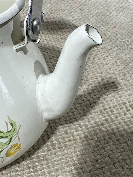 Vintage Kobë Enamel Tea Kettle Floral Design – JCPenney Exclusive