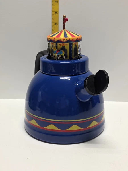 Kamenstein World of Motion Mini Carousel Teapot Whistling Circus Horses Rare