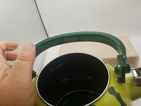 Watermelon Enameled 1.6 Quart Enamel-on-Steel Whistling Tea Kettle Teapot