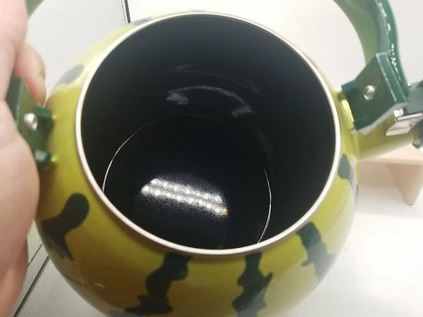 Watermelon Enameled 1.6 Quart Enamel-on-Steel Whistling Tea Kettle Teapot