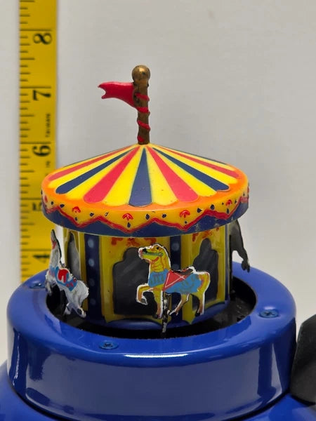 Kamenstein World of Motion Mini Carousel Teapot Whistling Circus Horses Rare