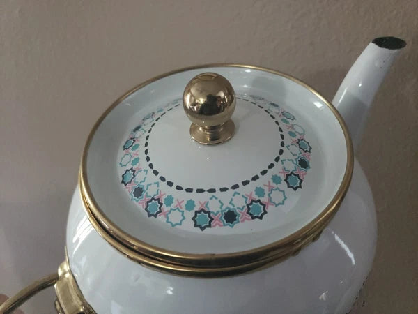 Enamel Teapot / Turkish Tea Pot, Turkish Samovar Tea Maker, Tea Kettle