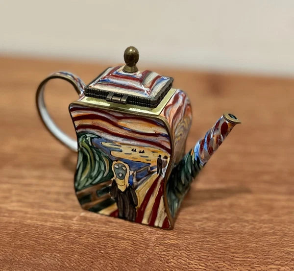 Kelvin Chen No 617 Enamel Mini Teapot Munch "The Scream" 2001
