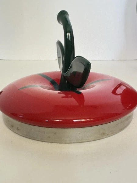 Vintage  Tomato/ Apple Whistling Teapot/Kettle with Lid  Copco
