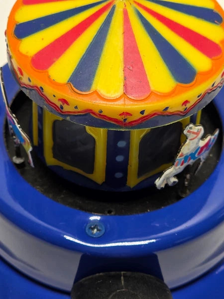 Kamenstein World of Motion Mini Carousel Teapot Whistling Circus Horses Rare