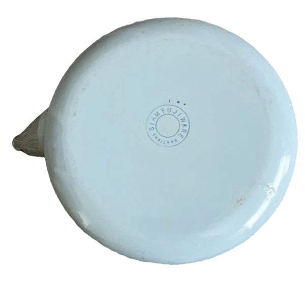 Siam Fuji Ware Light Blue Enamel Teapot Vintage Pre Owned