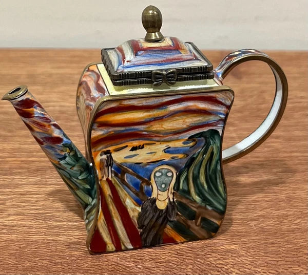 Kelvin Chen No 617 Enamel Mini Teapot Munch "The Scream" 2001
