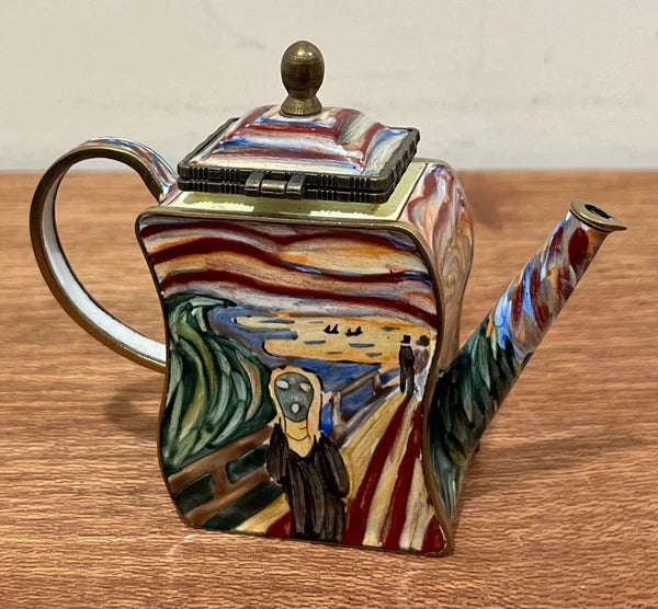 Kelvin Chen No 617 Enamel Mini Teapot Munch "The Scream" 2001