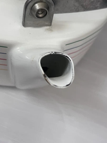 Vintage Studio Nova Hi Fi Enamel Homestead Kettle 542 2QT JAPAN Teapot Atomic