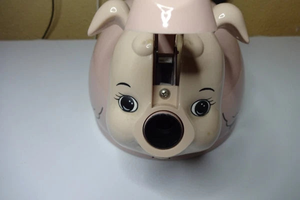 Vtg Kamenstein Pink Pig Whistling Teapot Tea Kettle