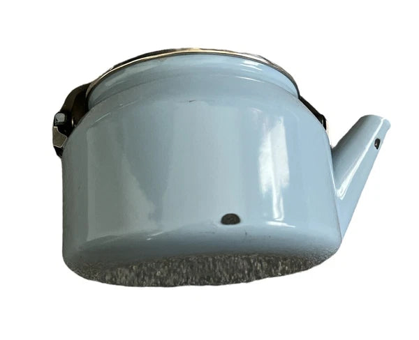 Siam Fuji Ware Light Blue Enamel Teapot Vintage Pre Owned