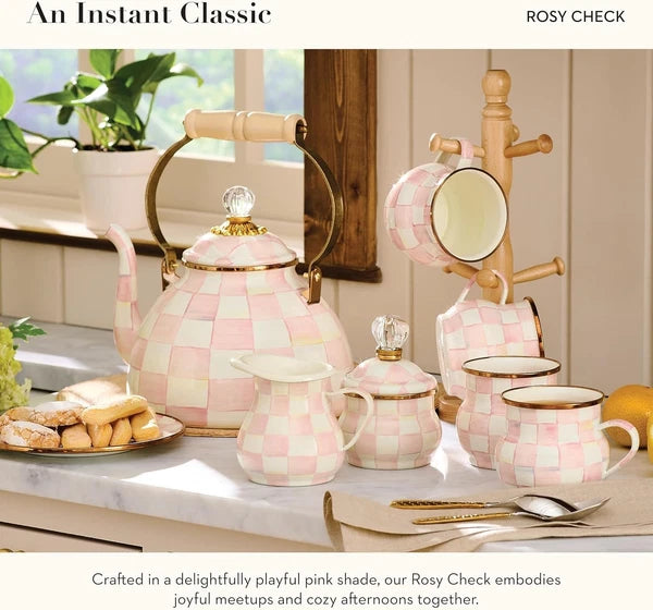 Mackenzie- Childs 3-Quart Enamel Tea Kettle