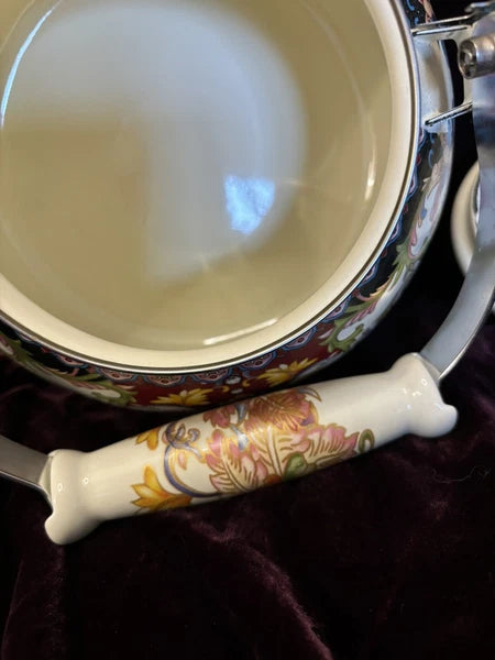 Vintage Floral Enamel Tea Kettle -   2.5L Stovetop