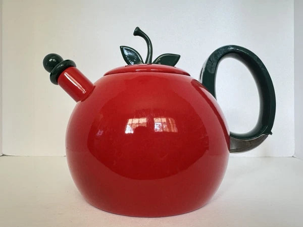 Vintage  Tomato/ Apple Whistling Teapot/Kettle with Lid  Copco