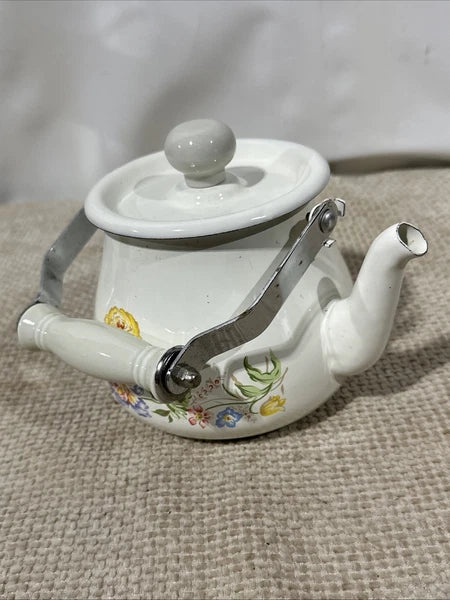 Vintage Kobë Enamel Tea Kettle Floral Design – JCPenney Exclusive