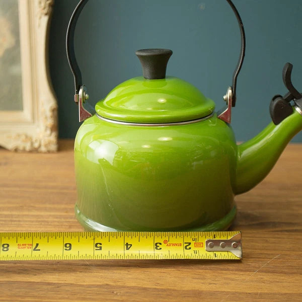 Le Creuset Enamel Demi Tea Kettle 1.25 Quart Green Palm Hombre