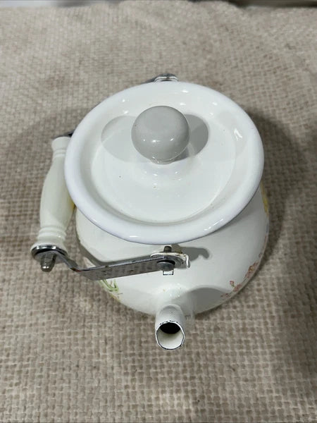 Vintage Kobë Enamel Tea Kettle Floral Design – JCPenney Exclusive